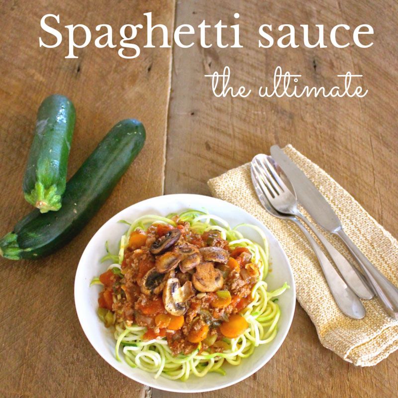 low carb spaghetti sauce recipe
