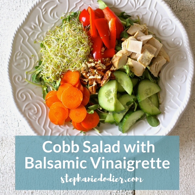 cobb salad recipe with balsamic vinaigrette-title