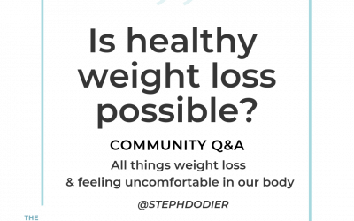 192-Q&A: Is Healthy Weight Loss Possible? & Feeling Uncomfortable in Our Body