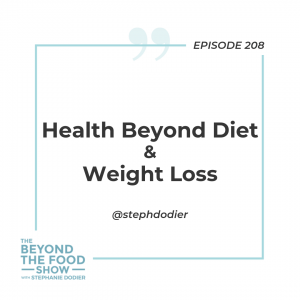 Health beyond diet & weight loss