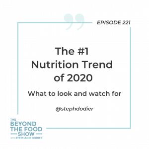 221-Nutrition Trend of 2020 -Stephanie Dodier