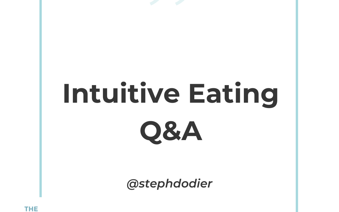 246-Intuitive Eating Listeners Q&A