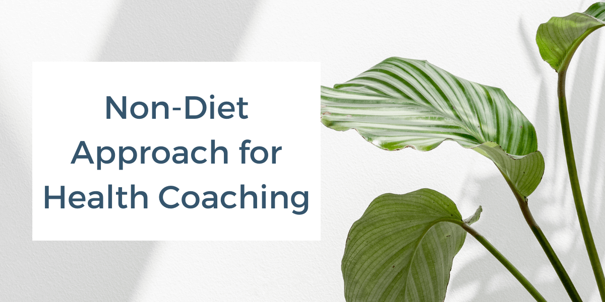 Non-Diet Approach for health coaching
