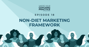 framework of non-diet marketing
