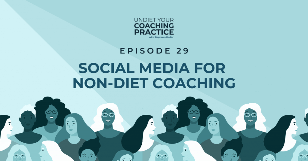 social media for non-diet coaching