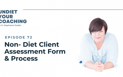 72-Non-Diet Client Assessment Form & Process