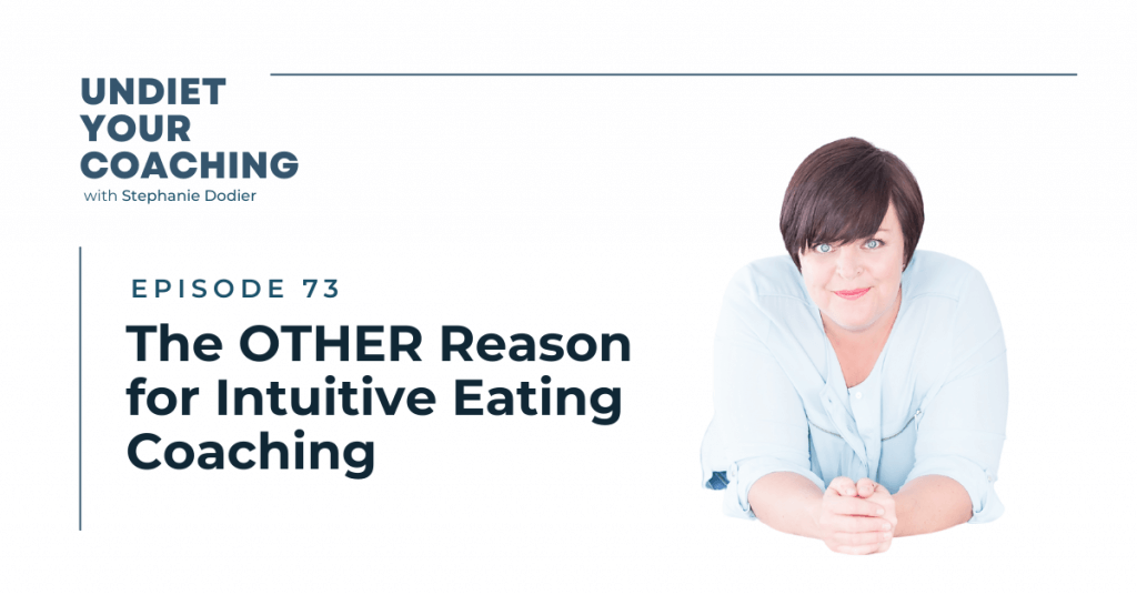 The OTHER reason for intuitive eating