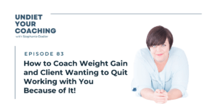 Coaching weight gain