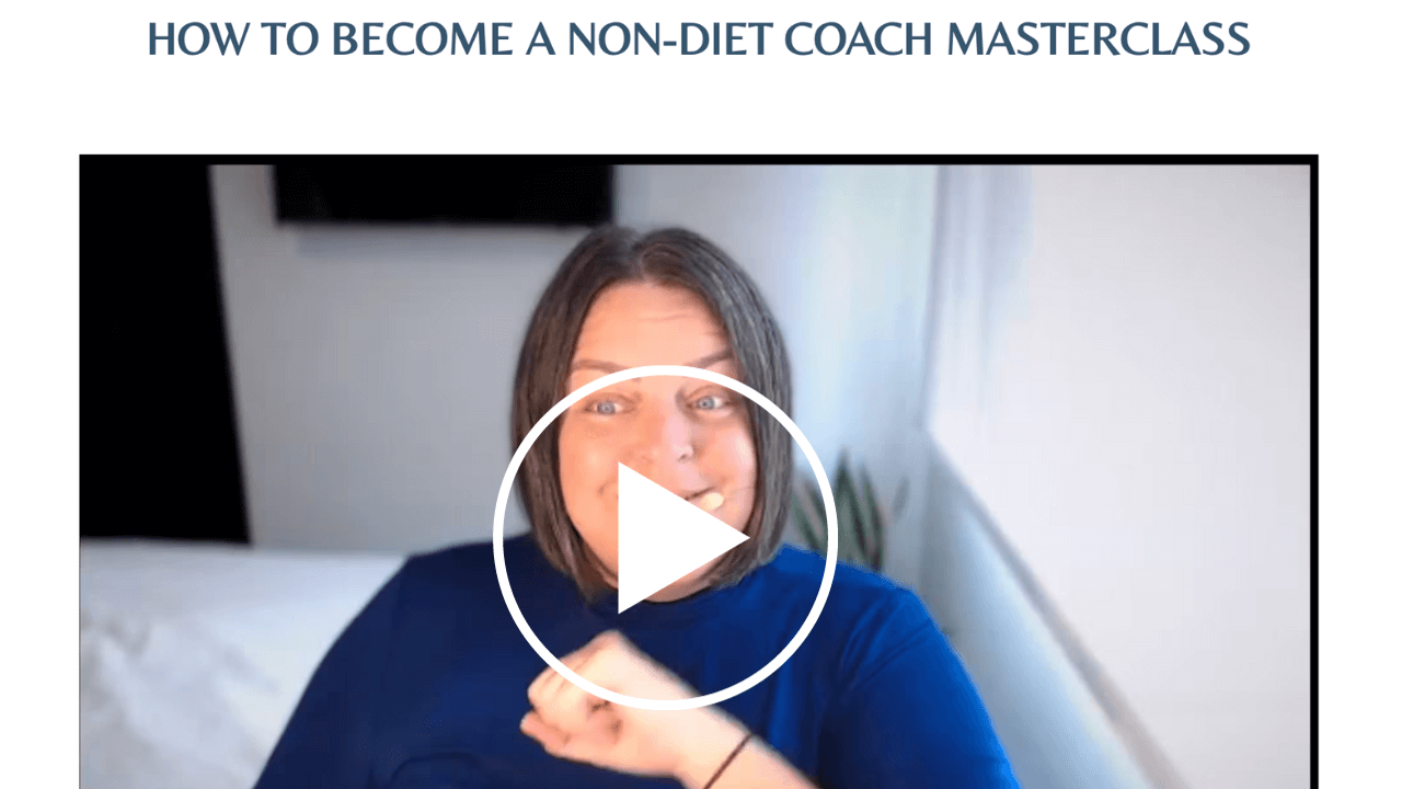 How to become a non-diet coach