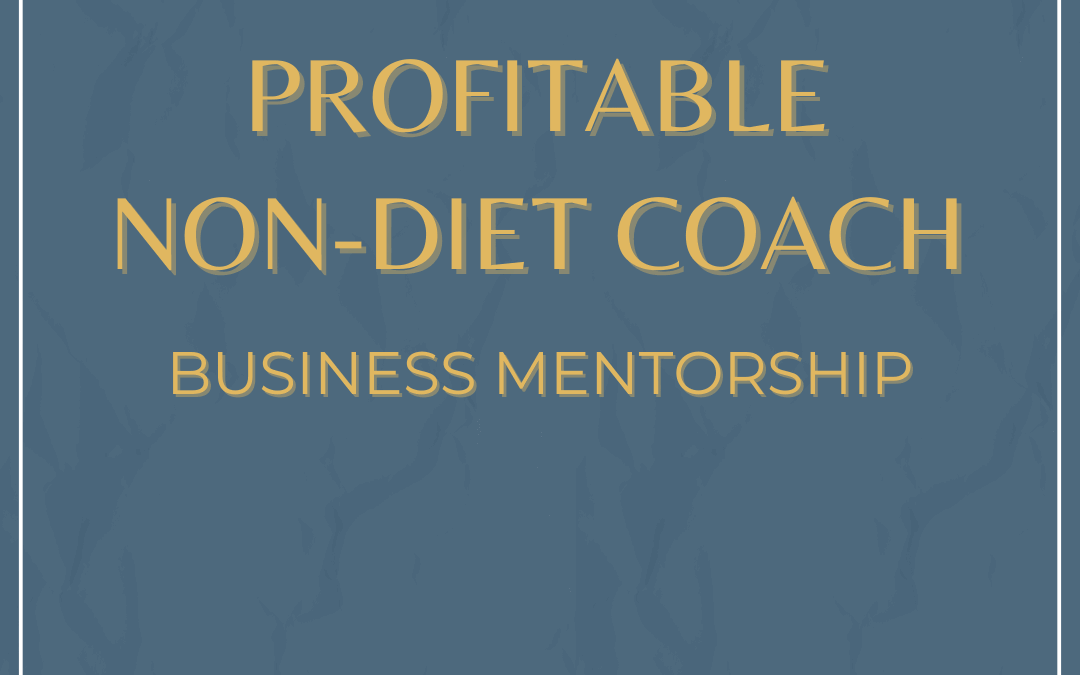 Non-Diet Business Coaching