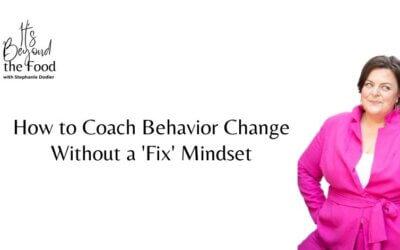 How to Guide Behavior Change Without “Fix it” Approach