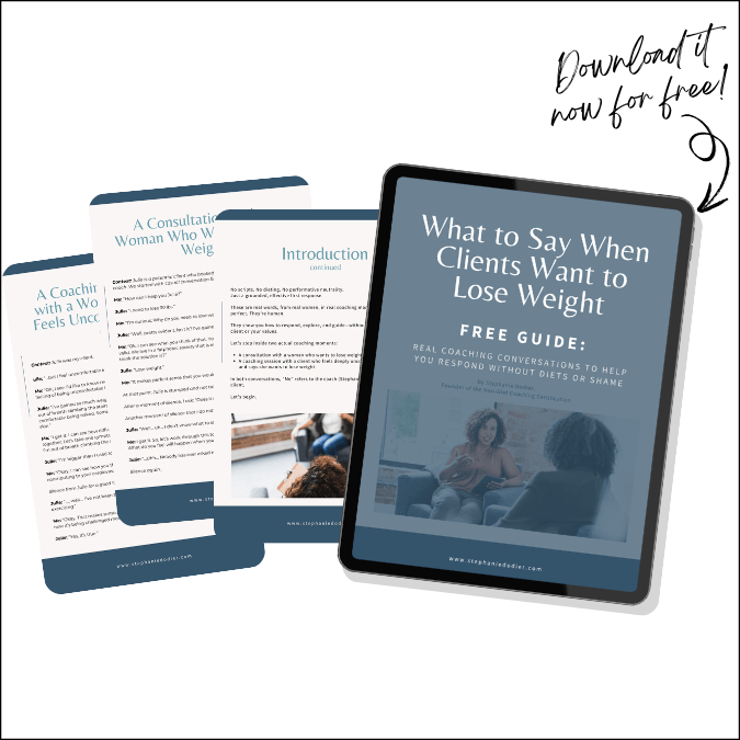 Non-Diet Client Assessment
