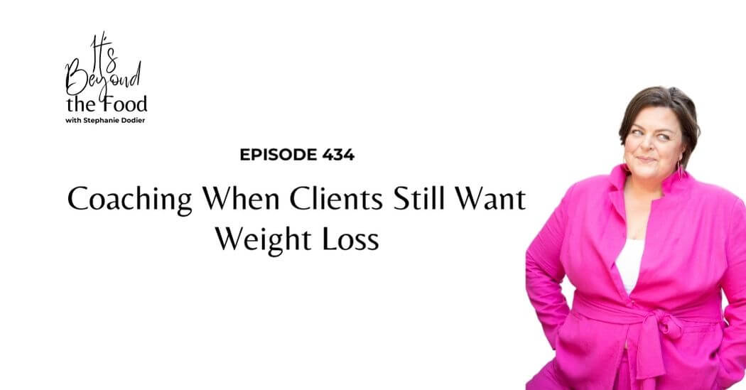 how to coach weight loss desire