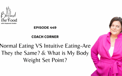 449-Coach Corner: Normal Eating VS Intuitive Eating-Are They The Same? & What is My Body Weight Set Point?