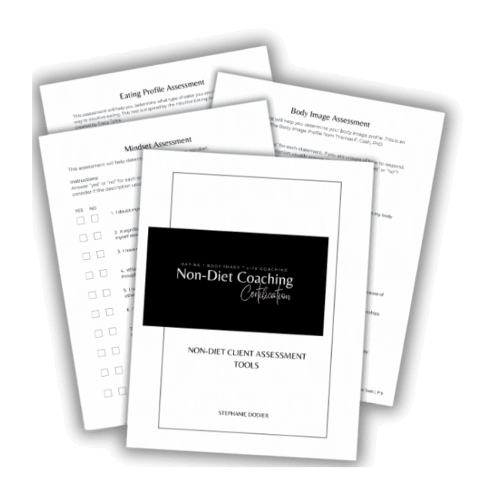 Client Assessment Mockup Non-Diet Client Assessment