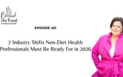 451-7 Industry Shifts Non-Diet Health Professionals Must Be Ready For in 2026