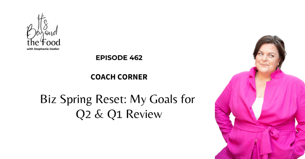 quarterly business review non-diet health professional