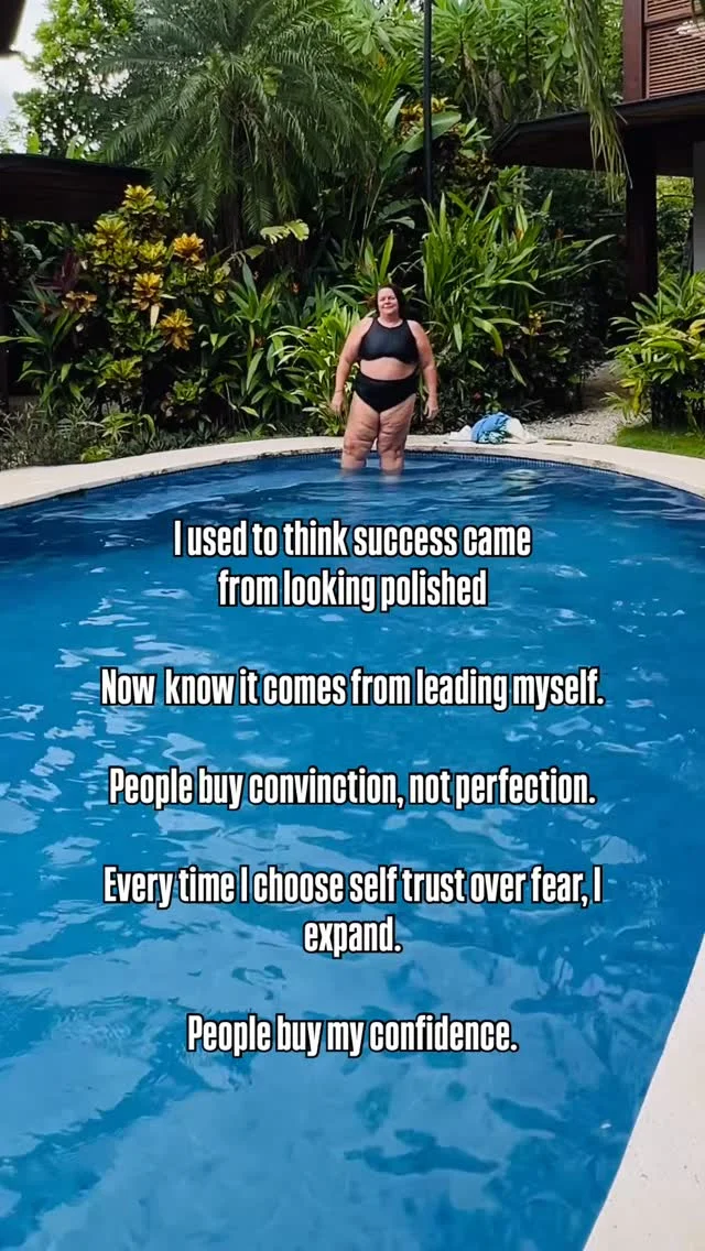 For a long time, I thought success as a coach came from how polished everything looked.
The perfect sales page.
The right strategy.
The flawless launch.But I’ve learned something deeper.People don’t buy information, they buy energy.
They buy conviction.
They buy from someone who leads herself.That realization changed everything for me.Now, every time I face a big decision, investing in a mentor, launching something new, taking a risk, I pause and ask myself:
“What would the future version of me do?”She always knows.
And when I listen to her, I grow.Not because it’s always easy or smooth…
but because every time I choose self-trust over fear, I expand.That’s what confidence looks like for me, not perfection, but alignment.And it’s the same energy I bring into my coaching and my certification.
Because how we lead ourselves is how we lead others.If you’re a health professional learning to trust yourself more deeply in your work….this is what we teach inside the Non-Diet Coaching Certification.Link is in bioStephanie xoxo